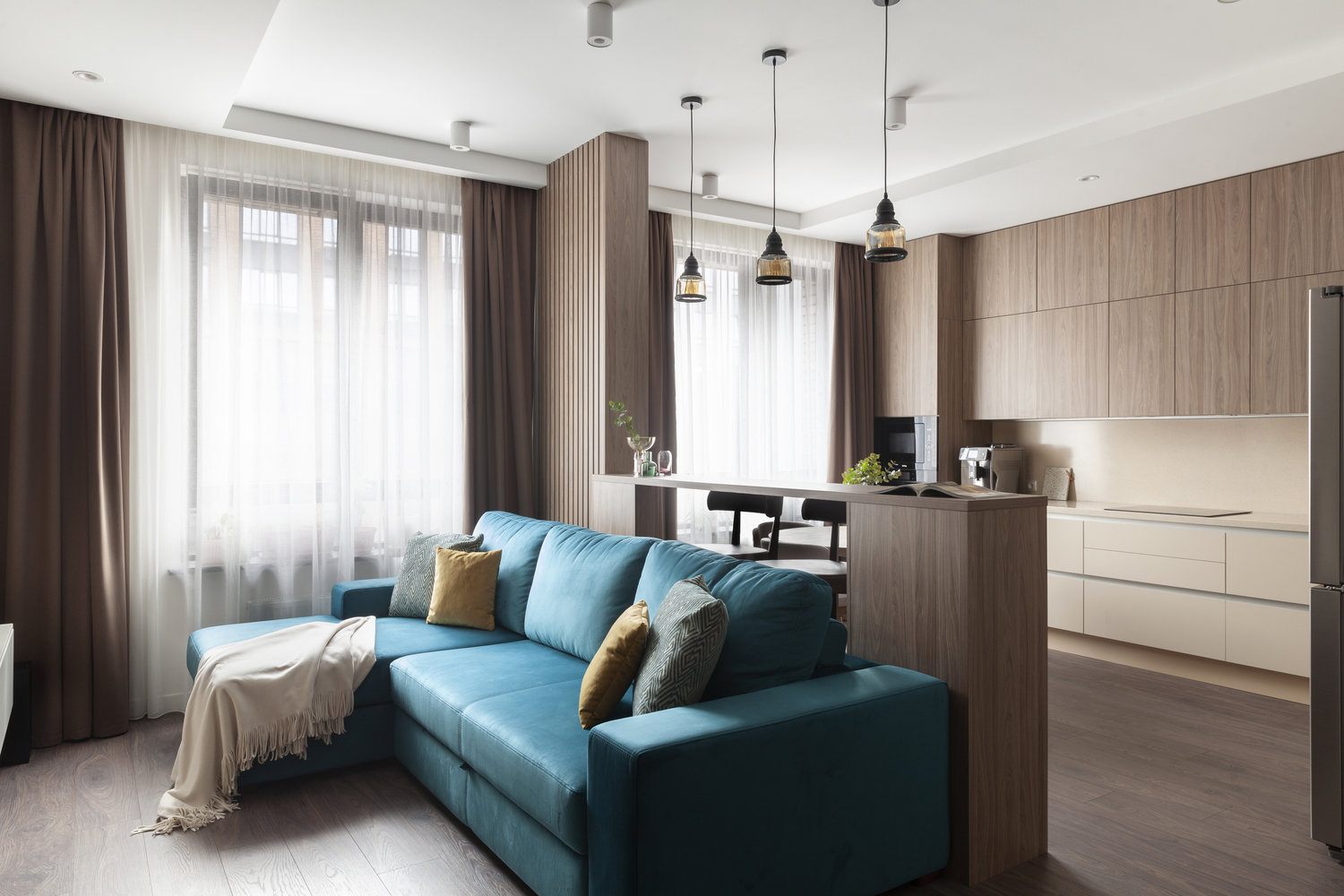 Фотография: Кухня и столовая в стиле Современный, Квартира, Проект недели, Москва, 2 комнаты, 60-90 метров, Мария Ничипоренко – фото на INMYROOM