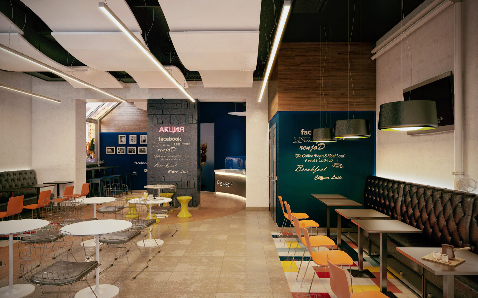 Фото из портфолио Сеть быстрого питания "Дёнер" – фотографии дизайна интерьеров на INMYROOM Фото из портфолио Сеть быстрого питания "Дёнер" – фотографии дизайна интерьеров на INMYROOM