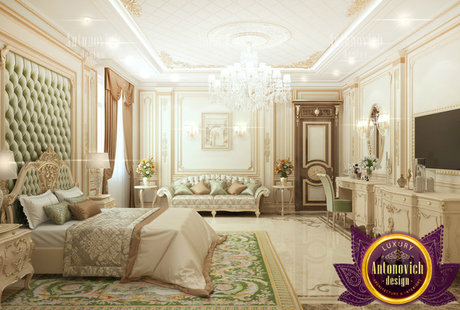 Bedroom design in classical style UAE