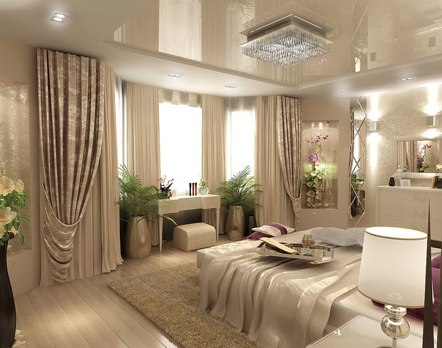Фото из портфолио Светлая спальня в классическом стиле – фотографии дизайна интерьеров на INMYROOM