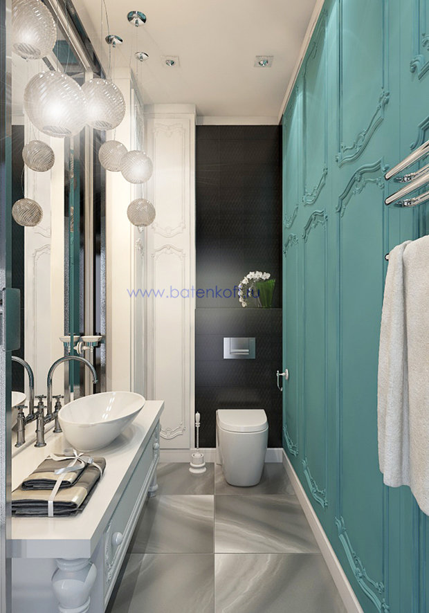 Фото из портфолио Дизайн проект ванной комнаты в стиле современной классики. Москва. Мичуринский  – фотографии дизайна интерьеров на InMyRoom.ru