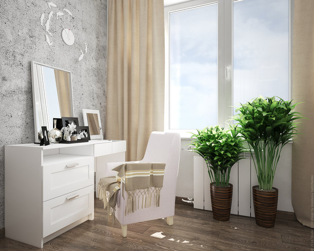 Фото из портфолио Женский лофт – фотографии дизайна интерьеров на INMYROOM