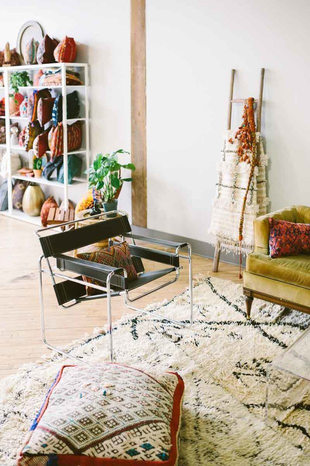 Фото из портфолио Богемный рай текстиля, полный вдохновения – фотографии дизайна интерьеров на INMYROOM