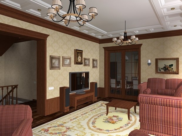 Фото из портфолио Коттедж в классическом стиле – фотографии дизайна интерьеров на INMYROOM