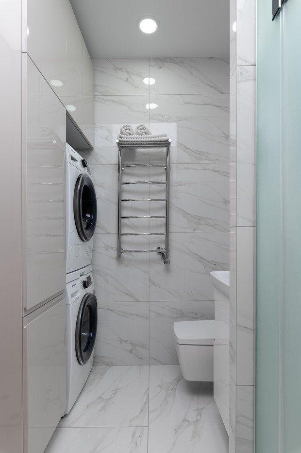 Фотография: Ванная в стиле Современный, Минимализм, Квартира, Проект недели, Москва, 60-90 метров, Ирина Чернышева – фото на INMYROOM