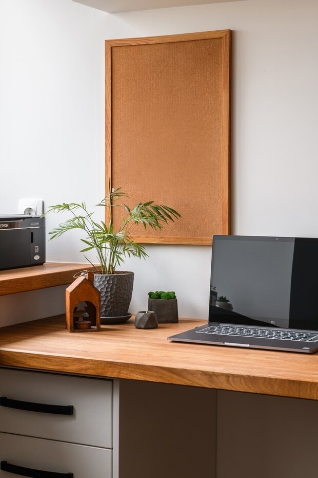 Фотография: Кабинет в стиле Скандинавский, Современный, Квартира, Проект недели, Липецк, Хрущевка, Кирпичный дом, 3 комнаты, 60-90 метров, Наталия Сытникова – фото на INMYROOM