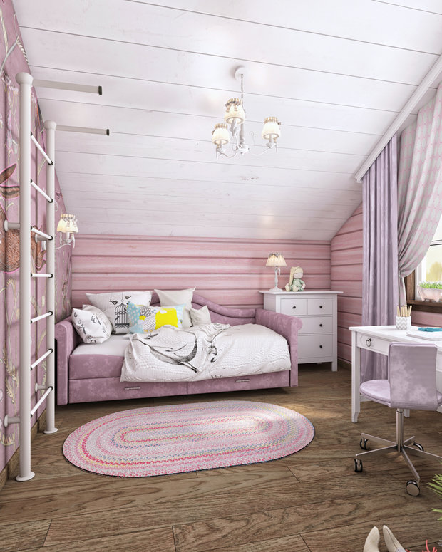 Фото из портфолио Дом из бруса в Московской области – фотографии дизайна интерьеров на INMYROOM