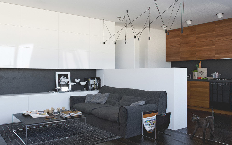 Фотография: Гостиная в стиле Современный, Кухня и столовая, Советы – фото на INMYROOM