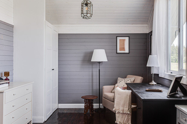 Фотография: Кабинет в стиле Прованс и Кантри, Скандинавский, Дом, Проект недели, Дача, Дом и дача, Истринский район, 4 и больше, Более 90 метров, Ксения Налетова – фото на INMYROOM