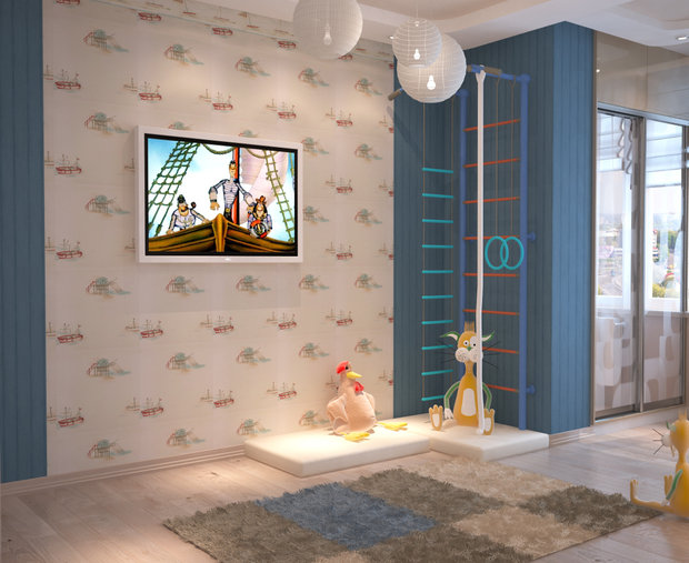 Фото из портфолио Детская комната в сырном стиле – фотографии дизайна интерьеров на INMYROOM
