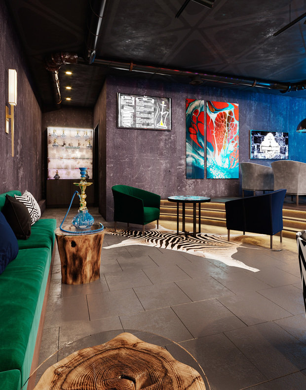 Фото из портфолио Кальянная – фотографии дизайна интерьеров на INMYROOM