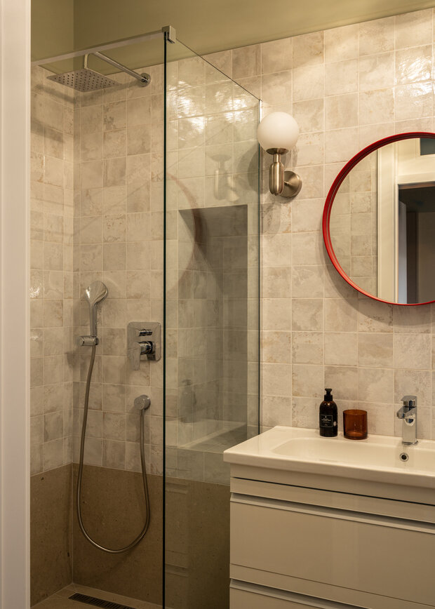 Фотография: Ванная в стиле Современный, Эклектика, Винтажный, Квартира, Проект дня, Минск, Сталинка, 2 комнаты, 60-90 метров, Елена Ерашевич, современный с элементами эклектики, винтажный/классический – фото на INMYROOM