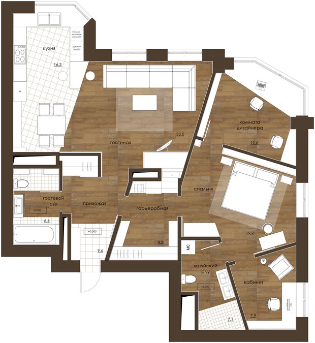 Фотография: Планировки в стиле  – фото на INMYROOM