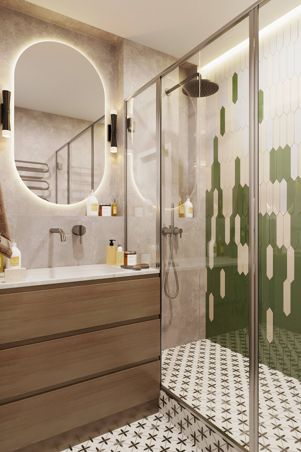 Фото из портфолио Квартира 56м2 Большая Спасская – фотографии дизайна интерьеров на INMYROOM