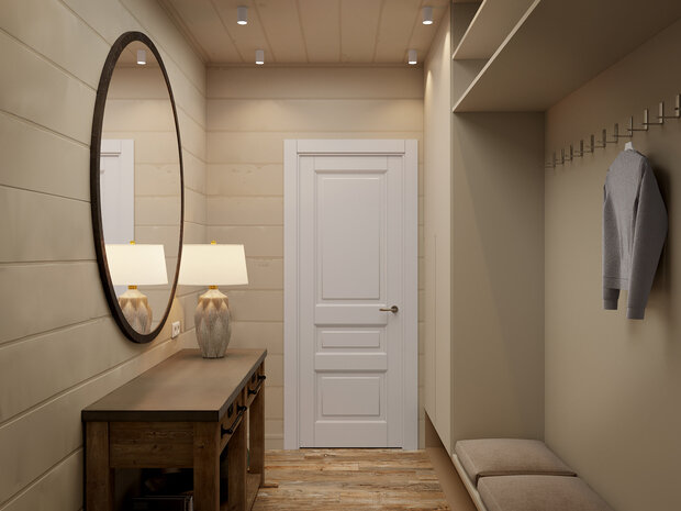 Фотография: Прихожая в стиле Современный, Минимализм, Дом, Проект недели, Эко, Дом и дача, 3 комнаты, Более 90 метров, Башкортостан, Юлия Сафина – фото на INMYROOM