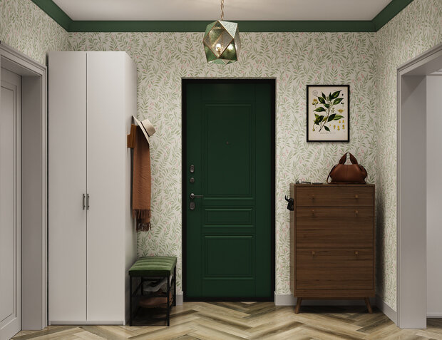 Фотография: Прихожая в стиле Современный, Эклектика, Квартира, Проект дня, Москва, Ирина Собыленская, П-44, Панельный дом, 2 комнаты, 40-60 метров, Винтажный – фото на INMYROOM
