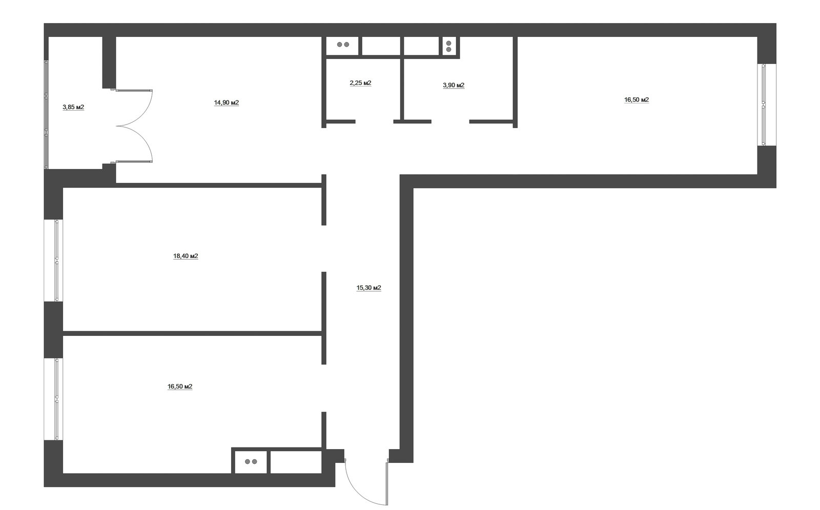 Обмерный план Обмерный план