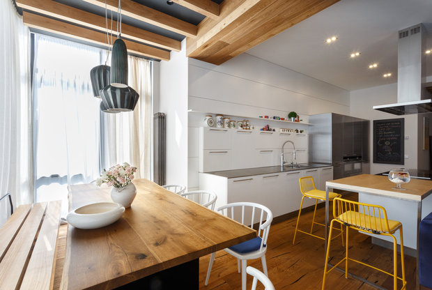 Фотография: Кухня и столовая в стиле Скандинавский, Эко, Квартира, Проект недели – фото на INMYROOM
