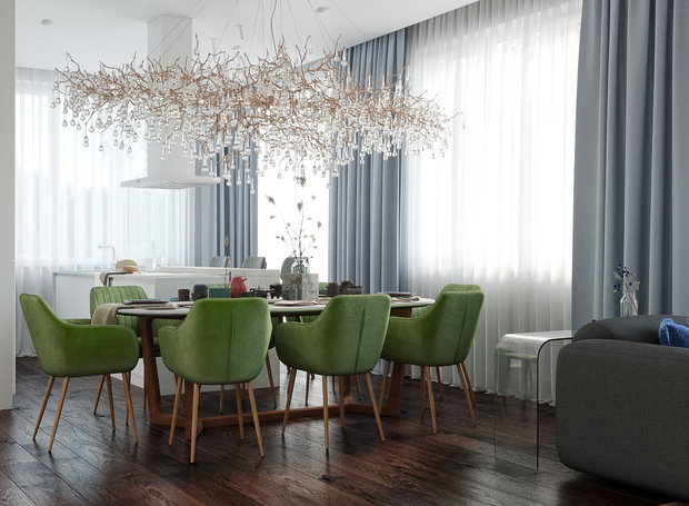 Фото из портфолио Оттенки лесного утра – фотографии дизайна интерьеров на INMYROOM