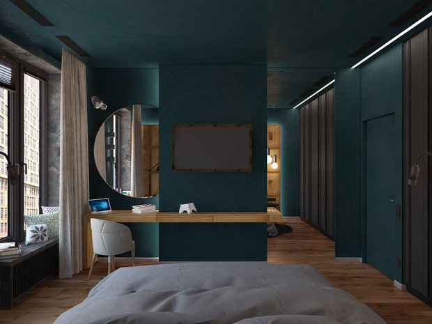 Фото из портфолио В темных тонах – фотографии дизайна интерьеров на INMYROOM