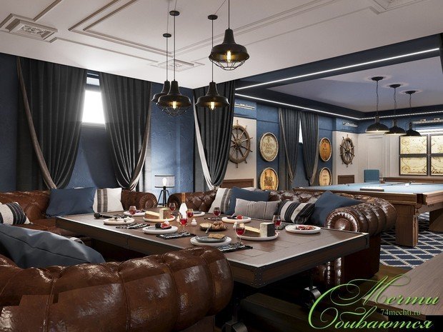 Фото из портфолио Бильярд на крыше – фотографии дизайна интерьеров на INMYROOM