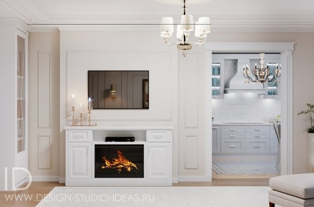 Фото из портфолио СОВРЕМЕННАЯ КЛАССИКА НА ГАГАРИНСКОМ, 137м² – фотографии дизайна интерьеров на INMYROOM