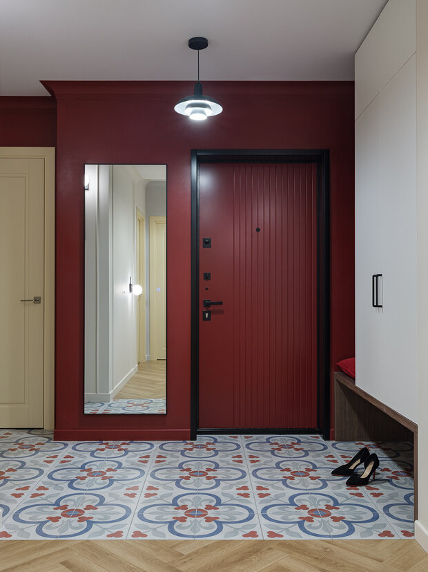 Фотография: Прихожая в стиле Современный, Квартира, Москва, Монолитный дом, 4 и больше, Более 90 метров, Эксклюзивные проекты, ЖК «Holland Park», минимализм с элементами современного дизайна, Татьяна Казьмина – фото на INMYROOM