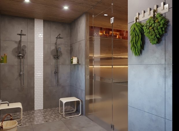 Фото из портфолио Дизайн проект бани – фотографии дизайна интерьеров на INMYROOM