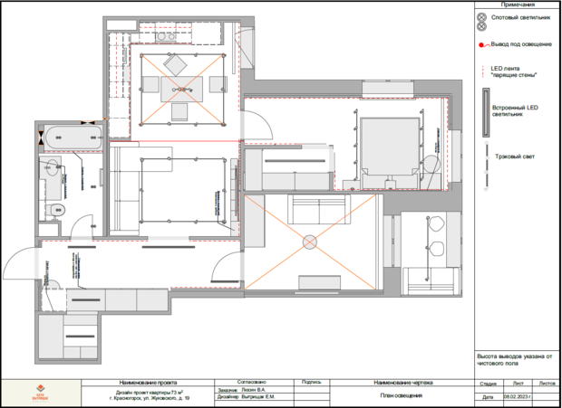 Фото из портфолио ЖК Grand Hills 73м – фотографии дизайна интерьеров на INMYROOM