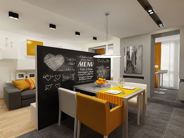 Фото из портфолио Яркие акценты – фотографии дизайна интерьеров на INMYROOM