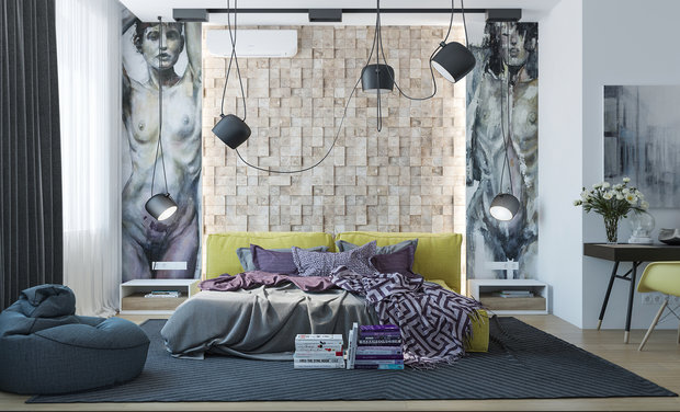 Фото из портфолио  Смелый проект для смелых людей! Яркая, насыщенная квартира для людей творческих, амбициозных. – фотографии дизайна интерьеров на INMYROOM