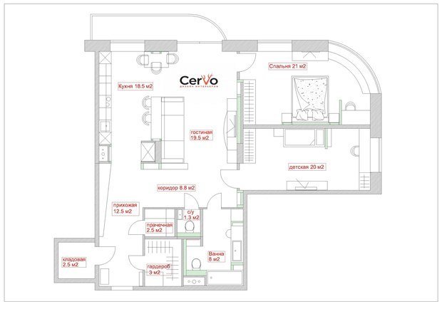 Фото из портфолио Реутов  – фотографии дизайна интерьеров на INMYROOM