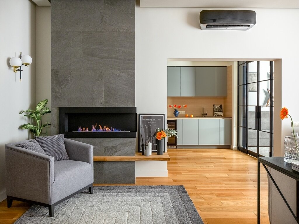 Фотография: Гостиная в стиле Современный, Скандинавский, Квартира, Проект дня, Москва, Монолитный дом, 3 комнаты, Более 90 метров, K+K Interiors – фото на INMYROOM Фотография: Гостиная в стиле Современный, Скандинавский, Квартира, Проект дня, Москва, Монолитный дом, 3 комнаты, Более 90 метров, K+K Interiors – фото на INMYROOM