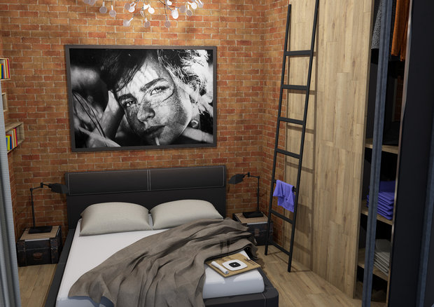 Фото из портфолио Лофт для мужчины – фотографии дизайна интерьеров на INMYROOM