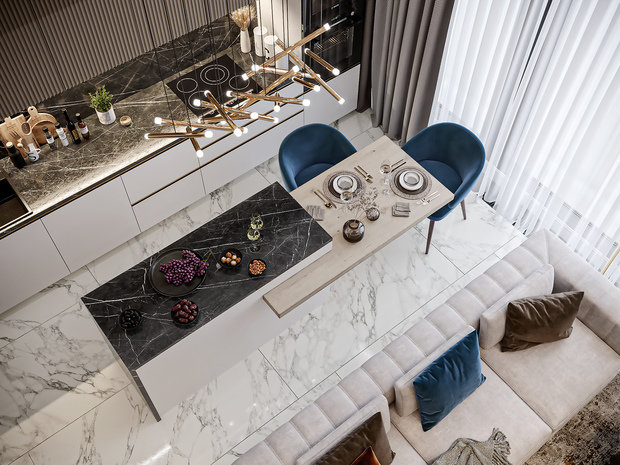 Фото из портфолио Квартира в NEVA TOWERS – фотографии дизайна интерьеров на INMYROOM