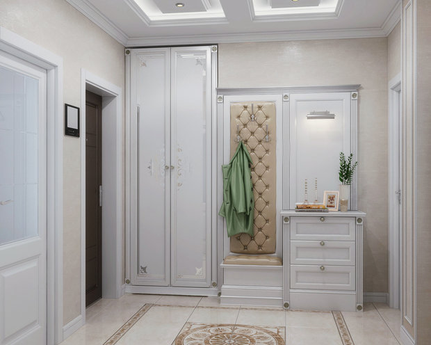 Фото из портфолио Кухня в белом + прихожая – фотографии дизайна интерьеров на INMYROOM