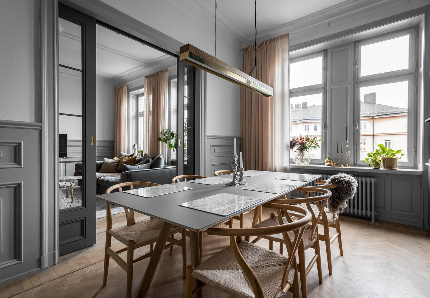Фотография: Кухня и столовая в стиле Скандинавский, Классический, Декор интерьера, Швеция, Бежевый, Стокгольм, Серый, 3 комнаты, 60-90 метров – фото на INMYROOM
