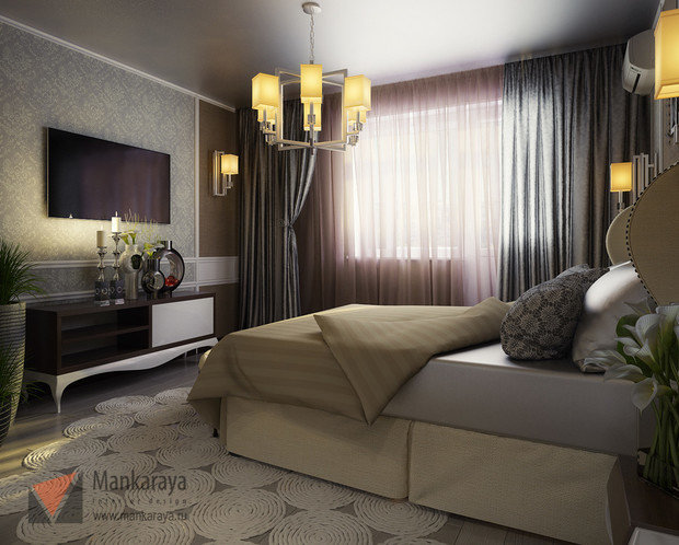 Фото из портфолио дизайн-проект квартиры 57 м2 – фотографии дизайна интерьеров на INMYROOM