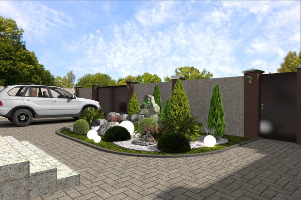 Фото из портфолио Ландшафтный проект в Прибрежном – фотографии дизайна интерьеров на INMYROOM