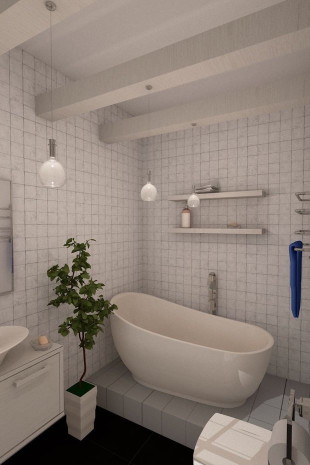 Фотография: Ванная в стиле Скандинавский – фото на INMYROOM