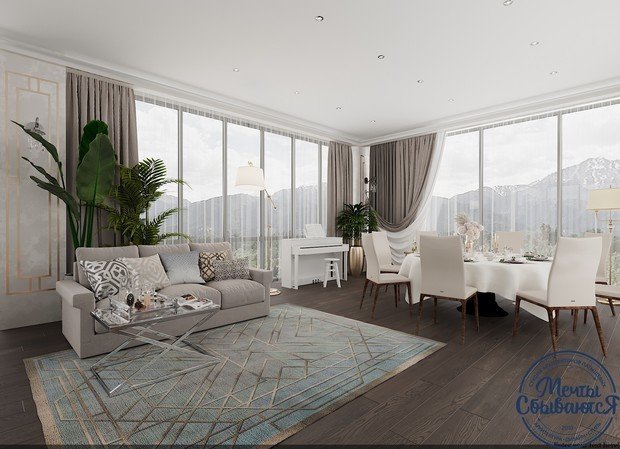 Фото из портфолио Интерьер горного ресторана – фотографии дизайна интерьеров на INMYROOM