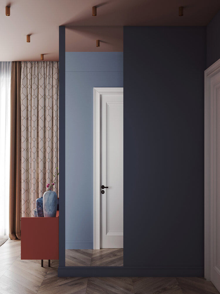 Фотография: Спальня в стиле Современный, Квартира, Проект недели, Москва, 3 комнаты, Более 90 метров, Olala Design, Ольга Семченко – фото на INMYROOM