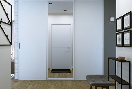 Квартира с акцентами скандинавского стиля. Прихожая.