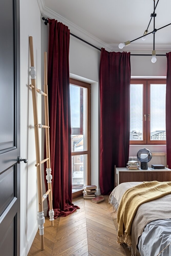 Фотография: Спальня в стиле Современный, Квартира, Проект недели, Самара, 2 комнаты, 40-60 метров, Virstak design – фото на INMYROOM Фотография: Спальня в стиле Современный, Квартира, Проект недели, Самара, 2 комнаты, 40-60 метров, Virstak design – фото на INMYROOM