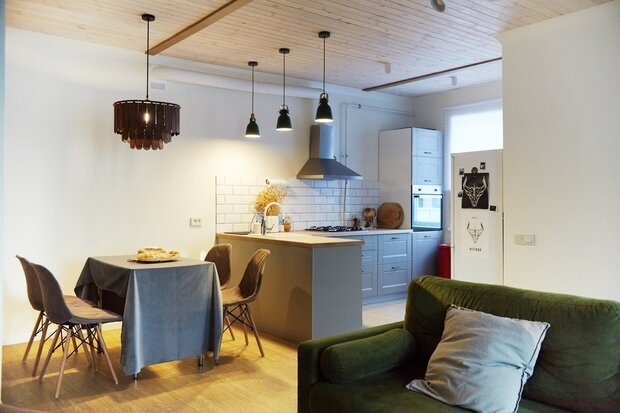 Фотография: Кухня и столовая в стиле Скандинавский, Современный, Проект недели, Дом и дача, Таунхаус, Челябинск, 3 комнаты, Более 90 метров, Вера Маурер – фото на INMYROOM