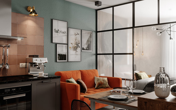 Фото из портфолио Уютный loft – фотографии дизайна интерьеров на INMYROOM