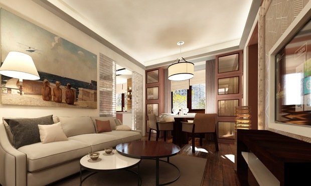 Фотография: Гостиная в стиле Восточный, Эклектика, Квартира, Дома и квартиры, Проект недели, Москва – фото на INMYROOM