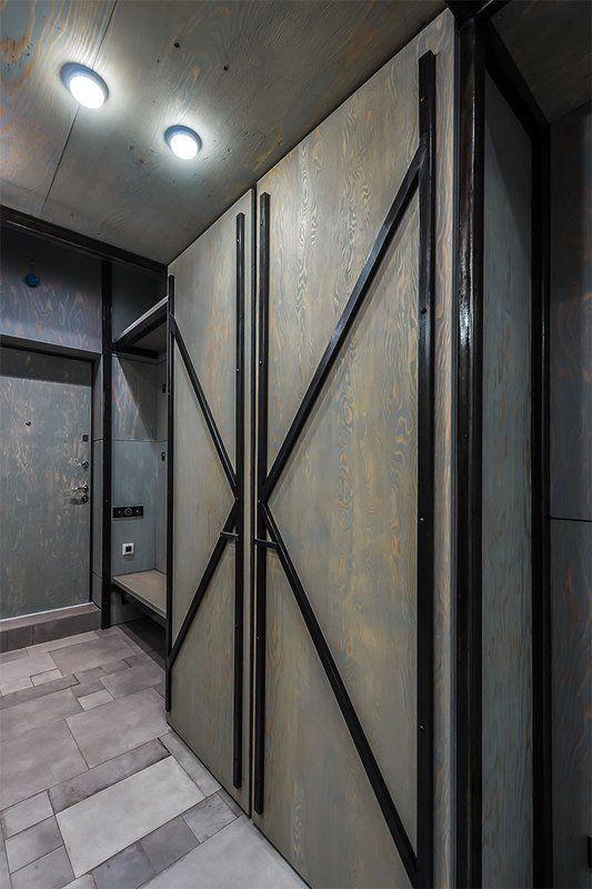 Фотография: Прихожая в стиле Современный, Хай-тек, Интерьер комнат, Переделка, Индустриальный – фото на INMYROOM