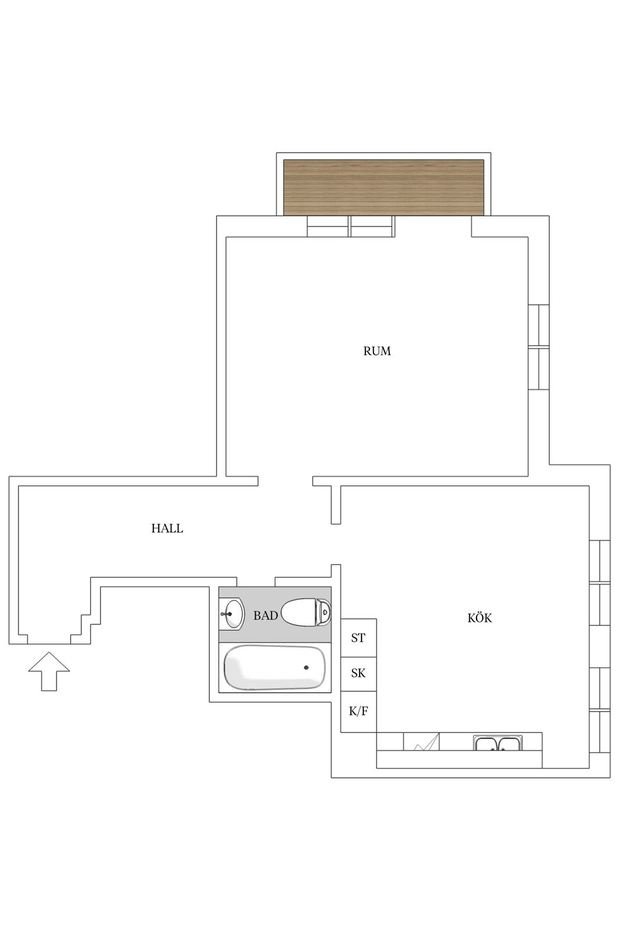 Фото из портфолио Västra Liden 2 – фотографии дизайна интерьеров на INMYROOM