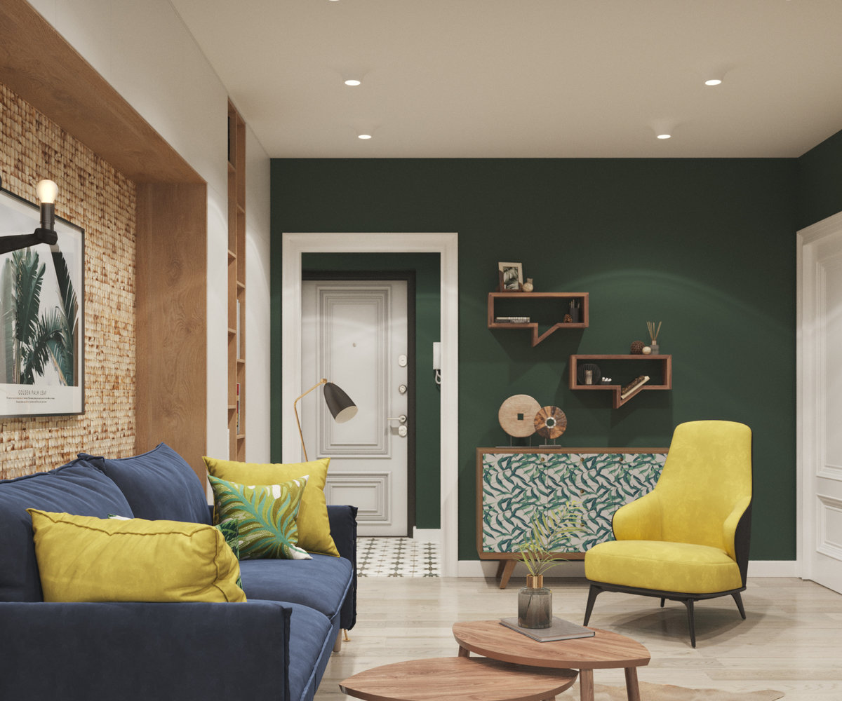 Фотография: Гостиная в стиле Современный, Квартира, Проект дня, Москва, Юлия Чернова, 3 комнаты, 60-90 метров – фото на INMYROOM Фотография: Гостиная в стиле Современный, Квартира, Проект дня, Москва, Юлия Чернова, 3 комнаты, 60-90 метров – фото на INMYROOM